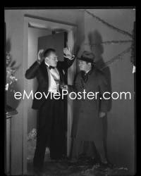 4m0418 LITTLE CAESAR camera original 8x10 negative 1930 Edward G. Robinson pointing gun at man!