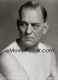 4m0508 LON CHANEY SR studio 8x10 negative 1940s intense close portrait by Ruth Harriet Louise!