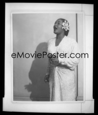 4m0519 BILLIE HOLIDAY group of 5 4x5 negatives 1940s pretty African-American jazz singer, ultra rare