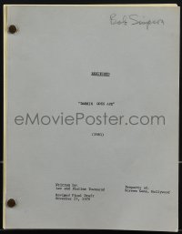 4m0102 BEWITCHED TV revised final draft script Nov 27, 1970, screenplay by Townsend, Darrin Goes Ape!