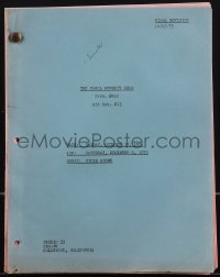 4m0108 CAROL BURNETT SHOW TV revised final draft script October 15, 1975 with guest star Eydie Gorme!