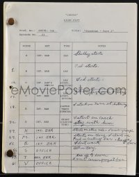 4m0114 CHEERS TV revised draft script February 11, 1983 Showdown Part I by Glen & Les Charles!