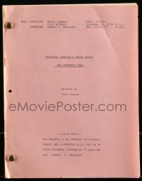 4m0121 DELTA HOUSE TV revised draft script Dec 20, 1978, screenplay by John Hughes, Shortest Yard!