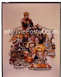 4m0171 AMERICAN GRAFFITI 8x10 transparency 1973 Drucker art used on the posters, includes 4 stills!