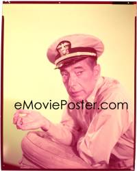 4m0173 CAINE MUTINY 8x10 transparency 1954 c/u of Humphrey Bogart as Captain Queeg w/steel marbles!