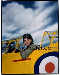 4m0174 CAPTAINS OF THE CLOUDS camera original 8x10 transparency 1942 James Cagney wearing pilot cap!