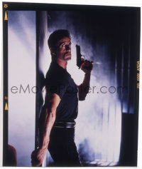 4m0278 DEMOLITION MAN group of 2 2.25x2.25 transparencies 1993 Sylvester Stallone & Wesley Snipes!