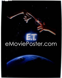 4m0181 E.T. THE EXTRA TERRESTRIAL 8x10 transparency 1982 classic fingers touching poster image!