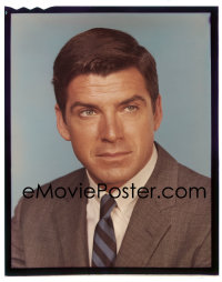 4m0227 GREEN HORNET 4x5 transparency 1966 head & shoulders portrait of Van Williams in suit & tie!