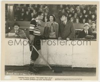 4p1254 GAME THAT KILLS 8x10 still 1937 hockey player Charles Quigley, Rita Hayworth & Gallaudet!