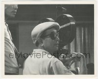 4p1266 HIGH & LOW 8x10 candid still 1964 Akira Kurosawa behind camera, adapted from Ed McBain novel!