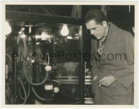 4p1303 MAN THEY COULD NOT HANG 8x10.25 candid still 1939 mad scientist Boris Karloff by Mac Julian!