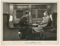 4p1381 SPELLBOUND 8x10.25 still 1945 Ingrid Bergman & Gregory Peck on train, Alfred Hitchcock!