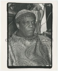 4p1389 SUN RA 8x10 still 1970s close up of the African American jazz musician by Abner Symons!