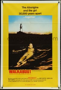 4p0315 WALKABOUT Aust 1sh 1971 naked swimming Jenny Agutter, Nicolas Roeg Australian classic!