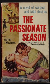 4p0999 LONELY STEEPLE reprint paperback book 1959 novel of warped & fatal desires, Passionate Season!