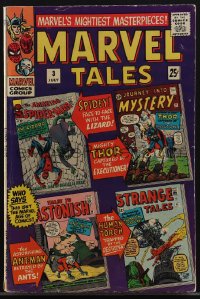 4p0262 MARVEL TALES #3 comic book July 1966 all reprints, Amazing Spider-Man, Strange Tales & more!