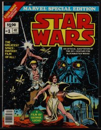 4p0270 STAR WARS #1 comic book July 1977 Marvel Special Edition, great color artwork!