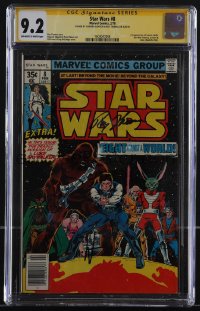 4p0269 STAR WARS slabbed signed #8 comic book February 1978 by artist Howard Chaykin & Roy Thomas!