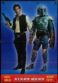 4p0138 STAR WARS 27x39 Italian commercial poster 1980 full-length Hans Solo and Boba Fett!