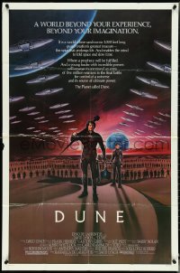 4p0709 DUNE 1sh 1984 David Lynch, art of MacLachlan & Young on Arrakis with Fremen warriors!