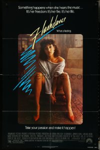 4p0731 FLASHDANCE 1sh 1983 sexy dancer Jennifer Beals, take your passion and make it happen!