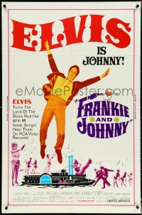 4p0737 FRANKIE & JOHNNY 1sh 1966 Elvis Presley turns the land of the blues red hot!