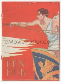 4p1031 BEN-HUR herald 1925 great artwork of Ramon Novarro riding in chariot race + photo montage!