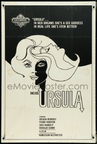 4p0787 INSIDE URSULA 1sh 1970s she's sex goddess in dreams & even better in real life, cool art!