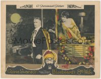 4p0457 BLUEBEARD'S 8th WIFE LC 1923 Gloria Swanson, Huntley Gordon, cool border art, ultra rare!