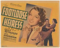 4p0390 FOOTLOOSE HEIRESS TC 1937 c/u of beautiful Ann Sheridan + being held by Craig Reynolds!