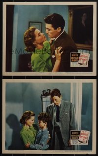 4p0618 GENTLEMAN'S AGREEMENT 2 LCs 1947 Elia Kazan, great images of Gregory Peck & Dorothy McGuire!