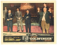 4p0490 GOLDFINGER LC #6 1964 Gert Froebe explains his scheme to rob Fort Knox of its gold!