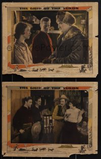 4p0619 GRIP OF THE YUKON 2 LCs 1928 Francis X. Bushman, Neil Hamilton, pretty June Marlowe!