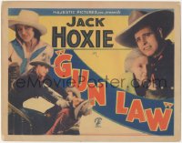 4p0394 GUN LAW TC 1933 great images of Jack Hoxie fighting bad guys & hugging his mother!