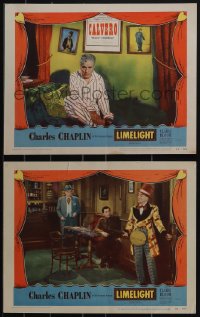 4p0621 LIMELIGHT 2 LCs 1952 great images of Charlie Chaplin in pajamas and wearing wild outfit!