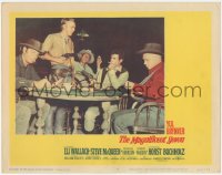 4p0512 MAGNIFICENT SEVEN LC #8 1960 best candid shot of Steve McQueen & top stars playing poker!