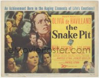 4p0424 SNAKE PIT TC 1950 many different images of mental patient Olivia De Havilland!