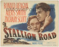 4p0428 STALLION ROAD TC 1947 romantic c/u of Ronald Reagan & pretty Alexis Smith, Zachary Scott!