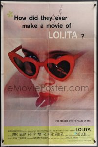 4p0809 LOLITA 1sh 1962 Stanley Kubrick classic, Sue Lyon, how did they ever make this movie!