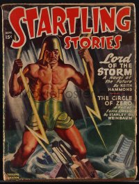 4p0170 STARTLING STORIES pulp magazine September 1947 Lord of the Storm cover art by Earle Bergey!