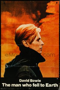 4p0818 MAN WHO FELL TO EARTH 1sh 1976 great profile portrait of alien David Bowie, Nicolas Roeg!