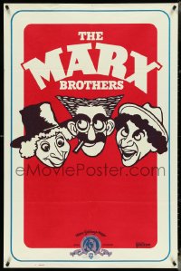 4p0821 MARX BROTHERS 1sh 1970s great Hirschfeld art of Groucho, Harpo & Chico!