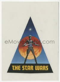 4p1022 STAR WARS 4x5 sticker 1976 George Lucas, The Star Wars, with early Ralph McQuarrie art, rare!