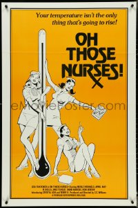 4p0845 OH THOSE NURSES 1sh 1982 Lisa Thatcher, Merle Michaels, April May & Ron Jeremy, sexy art!