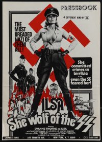 4p0204 ILSA SHE WOLF OF THE SS pressbook 1974 Dyanne Thorne, Nazi so terrible even the SS feared her