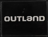 4p0005 OUTLAND spiral-bound promo book 1981 Sean Connery is the only law on Jupiter's moon, rare!