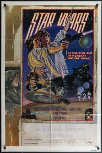 4p0918 STAR WARS style D NSS style 1sh 1978 George Lucas, circus poster art by Struzan & White!