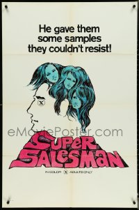 4p0925 SUPER SALESMAN 1sh 1970s he gave them some sexy samples they couldn't resist!