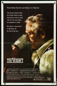 4p0964 VERDICT 1sh 1982 lawyer Paul Newman has one last chance, written by David Mamet!